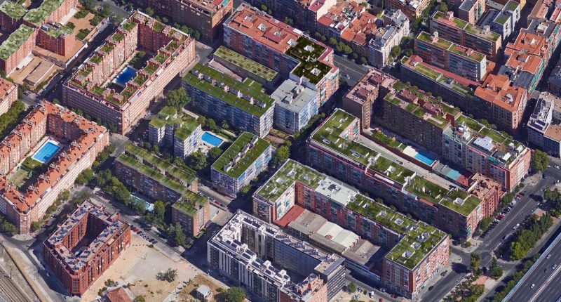 Proyecto de creación de zonas vegetales en edificios de Madrid